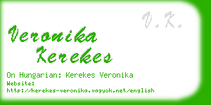 veronika kerekes business card